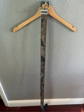 Woolrich Outdoor Guide Collection Leather Camo belt men’s XL NWOT